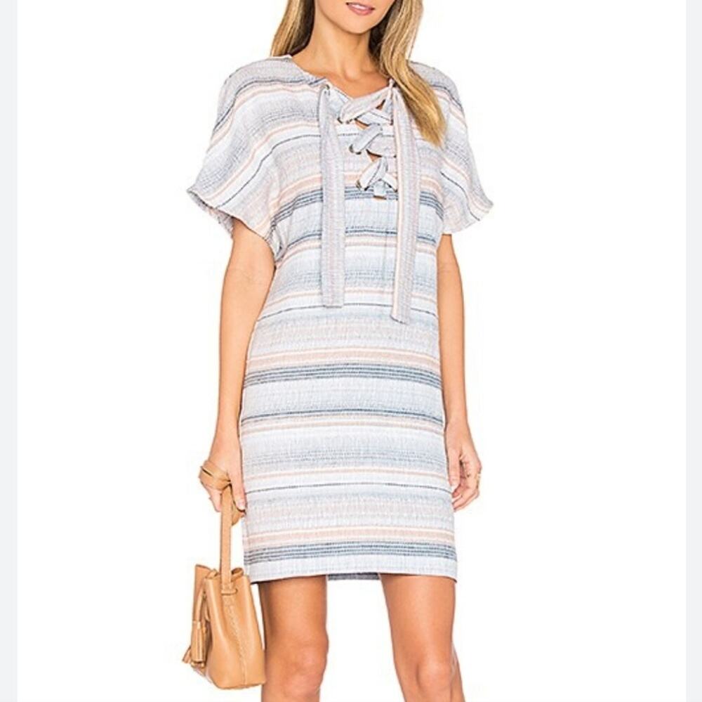 Mara Hoffman Baja Blue Striped Mini Dress (XS)
